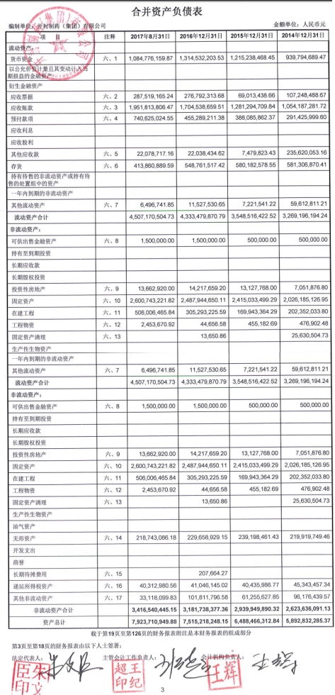 2016年开药集团并购前审计报表深度解析 关键财务指标与风险研判